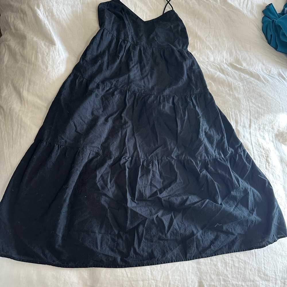Abercrombie Black Midi Dress